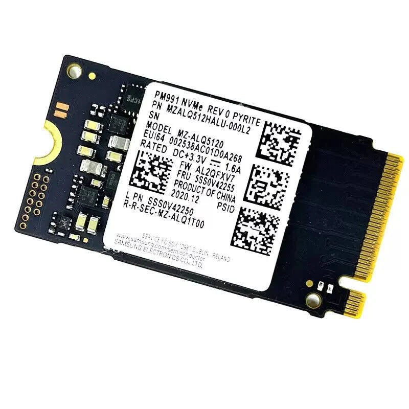 Samsung PM991a 512GB 2230 M.2 NVMe PCIe SSD Solid State