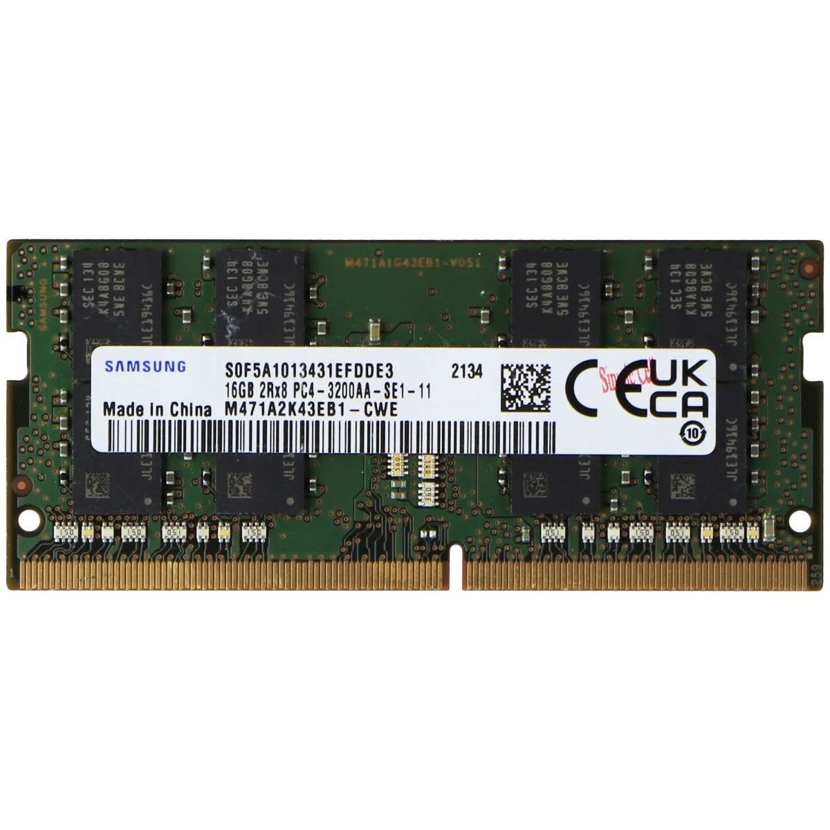 Samsung DDR4 16GB PC4-3200AA Laptop RAM Memory
