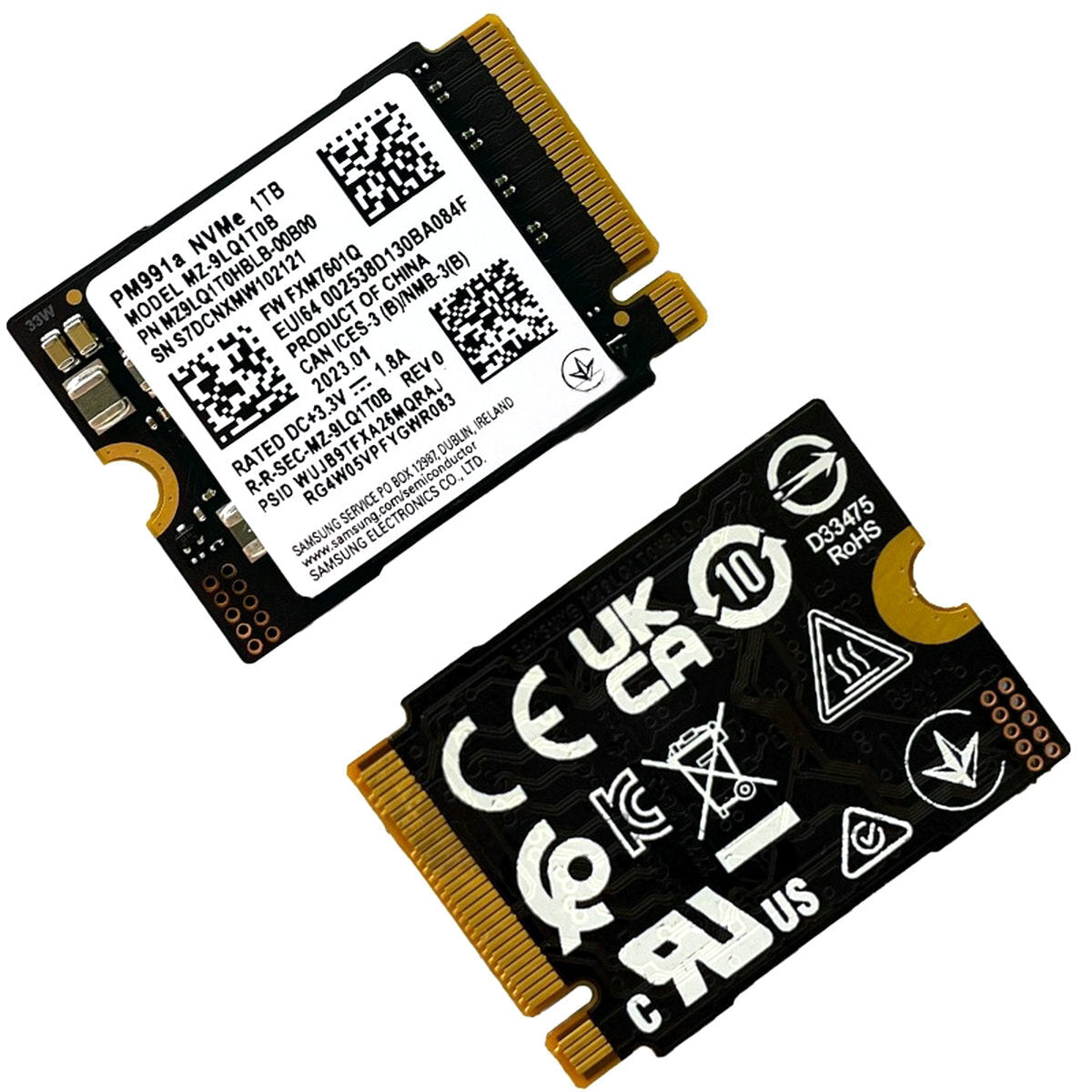 Samsung 1TB GB 2230 M.2 NVMe PCIe SSD Solid State