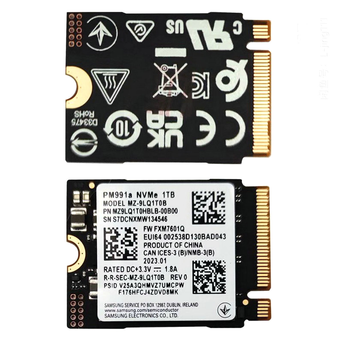 Samsung 1TB GB 2230 M.2 NVMe PCIe SSD Solid State